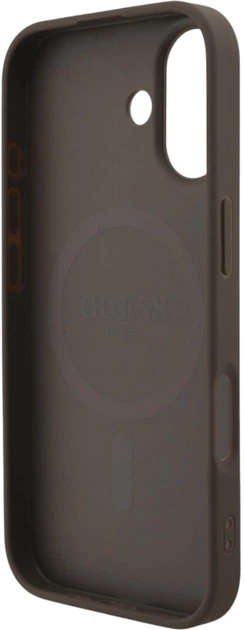 Чохол Guess 4G Strap Triangle Logo MagSafe для Apple iPhone 17 Brown (GUHMP17SP4TSDPPSW) - зображення 6