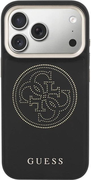 Etui Guess Perforated 4G MagSafe do Apple iPhone 17 Pro Black (GUHMP17L5PG4SRGK) - obraz 3