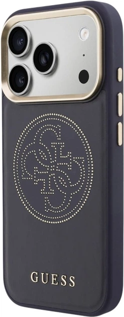 Etui Guess Perforated 4G MagSafe do Apple iPhone 17 Pro Blue (GUHMP17L5PG4SRGB) - obraz 2