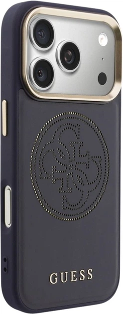 Etui Guess Perforated 4G MagSafe do Apple iPhone 17 Pro Blue (GUHMP17L5PG4SRGB) - obraz 4