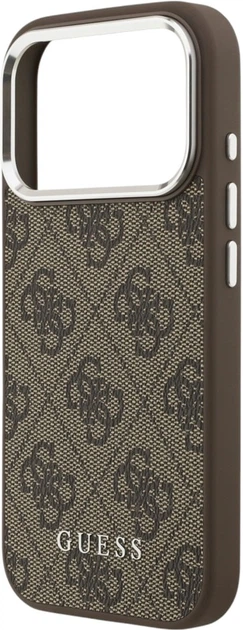 Чохол Guess 4G Classic Logo MagSafe для Apple iPhone 17 Pro Brown (GUHMP17LP4GSSMCW) - зображення 6
