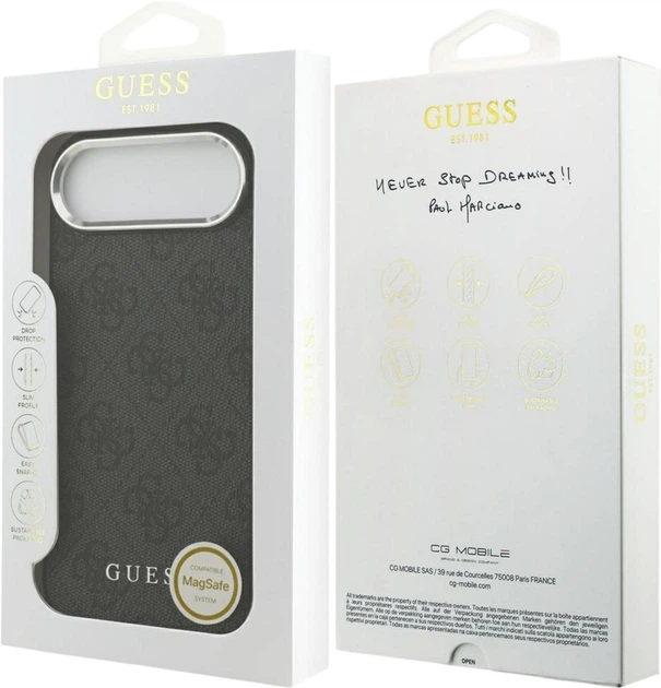 Etui Guess 4G Classic Logo MagSafe do Apple iPhone Air Black (GUHMP17MP4GSSMCK) - obraz 8