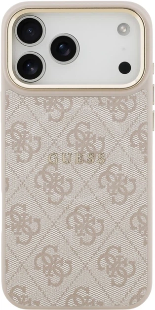 Etui Guess 4G PU Classic Logo MagSafe do Apple iPhone 17 Pro Max Pink (GUHMP17XP4MSEGCP) - obraz 3