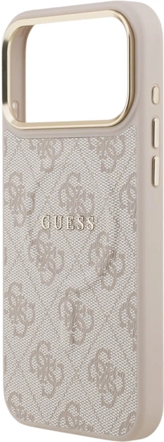 Etui Guess 4G PU Classic Logo MagSafe do Apple iPhone 17 Pro Max Pink (GUHMP17XP4MSEGCP) - obraz 6