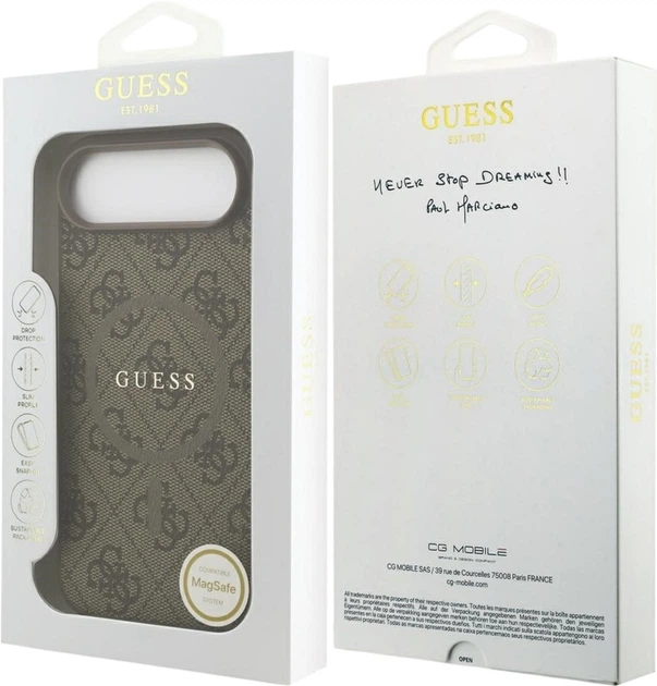 Чохол Guess 4G Ring Classic Logo MagSafe для Apple iPhone Air Brown (GUHMP17MG4GFRW) - зображення 8