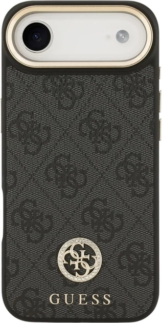 Etui Guess 4G Strass Logo MagSafe do Apple iPhone Air Black (GUHMP17MP4GRMDEK) - obraz 3