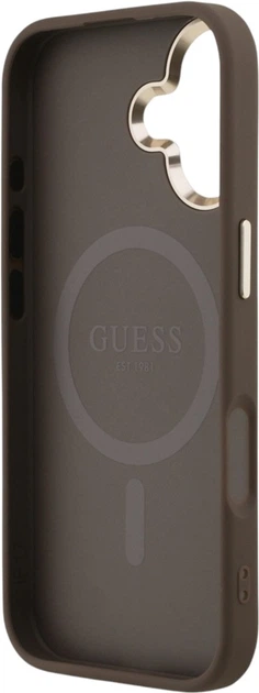 Чохол Guess 4G Triangle Logo MagSafe для Apple iPhone 17 Brown/Gold (GUHMP17SP4GTDGMW) - зображення 7