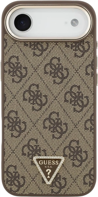 Чохол Guess 4G Triangle Logo MagSafe для Apple iPhone Air Brown/Gold (GUHMP17MP4GTDGMW) - зображення 3