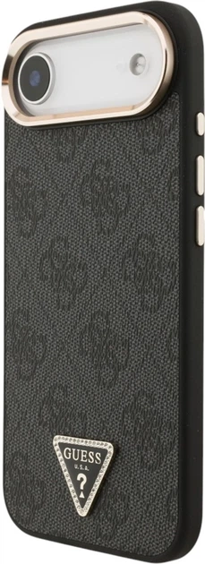 Etui Guess 4G Triangle Logo MagSafe do Apple iPhone Air Black/Gold (GUHMP17MP4GTDGMK) - obraz 2