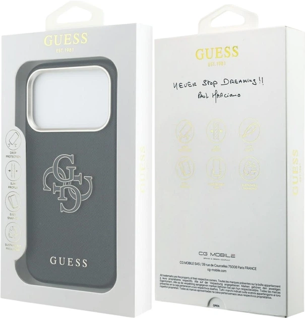 Чохол Guess FW Resin Logo для Apple iPhone 17 Pro Max Black (GUHCP17X5PS4RGGK) - зображення 8