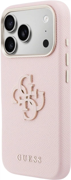 Чохол Guess FW Resin Logo для Apple iPhone 17 Pro Max Pink (GUHCP17X5PS4RGGP) - зображення 2