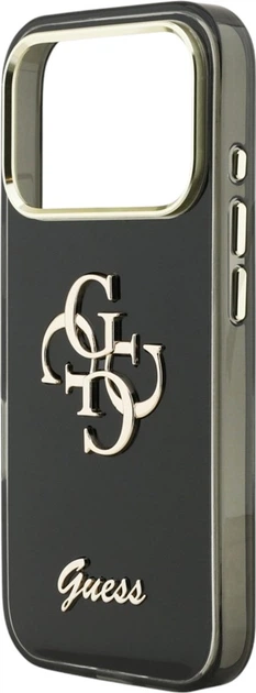 Etui Guess IML 4G Script Metal do Apple iPhone 17 Pro Black (GUHCP17L5HC4MLSK) - obraz 6