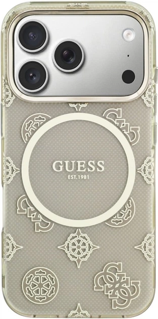 Чохол Guess IML Peony Dot MagSafe для Apple iPhone 17 Pro Beige (GUHMP17L5HPOEDE) - зображення 3