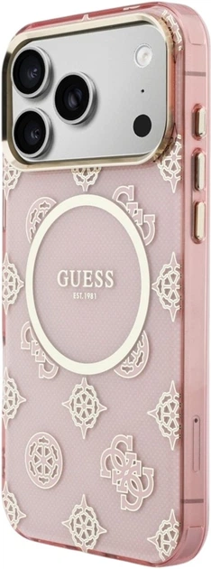 Чохол Guess IML Peony Dot MagSafe для Apple iPhone 17 Pro Max Pink (GUHMP17X5HPOEDP) - зображення 2