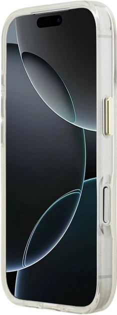 Etui Guess IML Shell Script Metal MagSafe do Apple iPhone 17 Pro Max White (GUHMP17X5HTPMCSH) - obraz 5