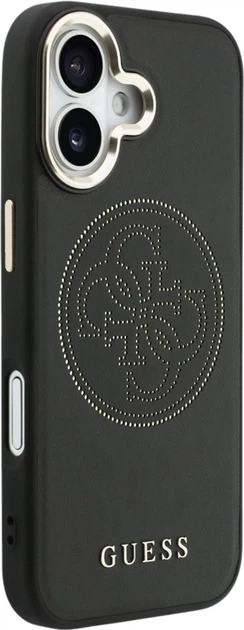 Etui Guess Perforated 4G MagSafe do Apple iPhone 17 Black (GUHMP17S5PG4SRGK) - obraz 4