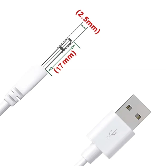 USB зарядный кабель 2.5 мм для вибратора — универсальное зарядное устройство - изображение 3