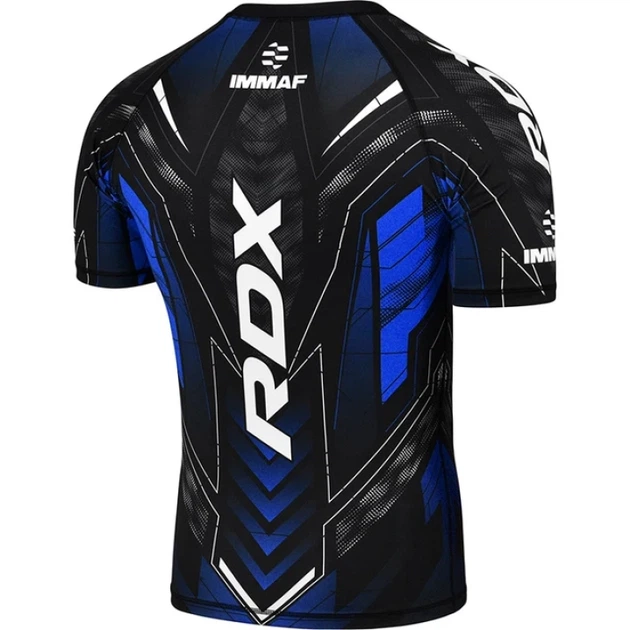Компресійна Футболка RDX IMMAF Approved Half Sleeves Compression Shirt Чорно-Червоний M (CSH-IMF-1U) - изображение 2