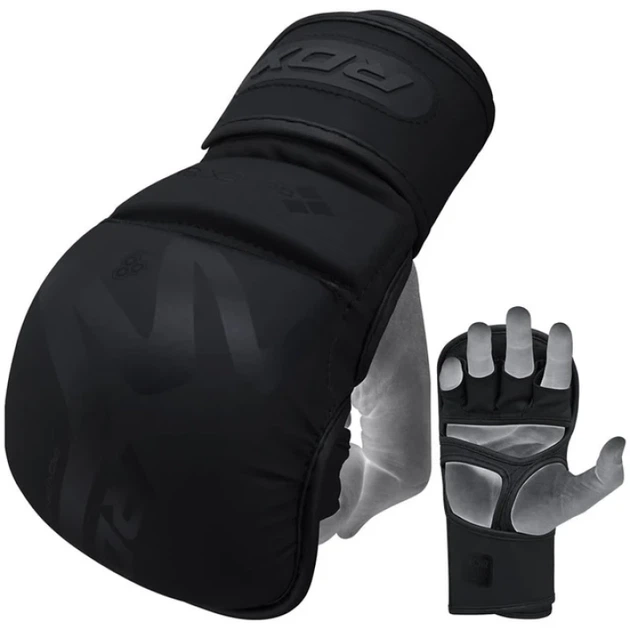 Рукавички Для MMA RDX T15 Noir MMA Sparring Gloves Чорний S (GSR-T15MB-S) - Фото 2 Рукавички Для MMA RDX T15 Noir MMA Sparring Gloves Чорний S (GSR-T15MB-S) - изображение 2
