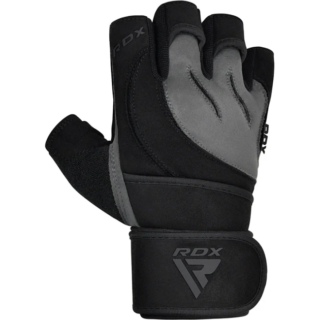 Рукавички Для Залу RDX L4 Open Finger Weightlifting Gym Gloves Чорний M (WGM-L4G-M) - Фото 1 Рукавички Для Залу RDX L4 Open Finger Weightlifting Gym Gloves Чорний M (WGM-L4G-M) - зображення 1