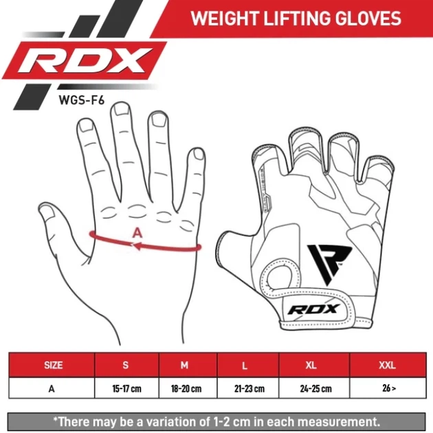 Рукавички Для Залу RDX F6 Fitness Gym Gloves Чорно-Синій XL (WGS-F6U-XL) - зображення 7