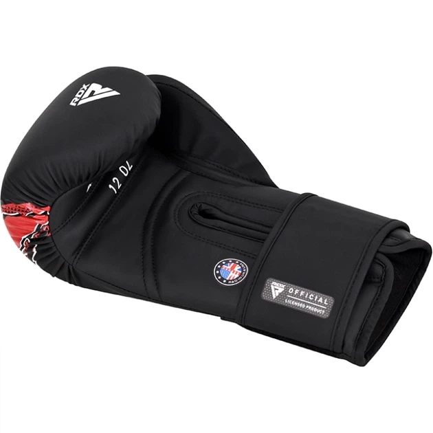 Боксерські Рукавички RDX F17 Aura Plus Boxing Gloves Чорно-Червоний 14oz (BGR-F17BR-14oz) - изображение 4