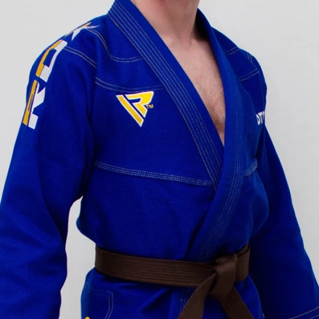 Кімоно RDX S2 BJJ Gi White RDX Синій А0 (BJJ-S3U-A0) - изображение 2