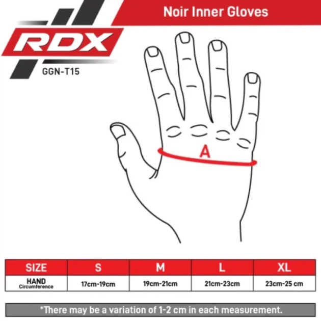 Рукавички Для MMA RDX T15 Noir Inner Gloves Чорний XL (GGN-T15MB-XL) - изображение 10