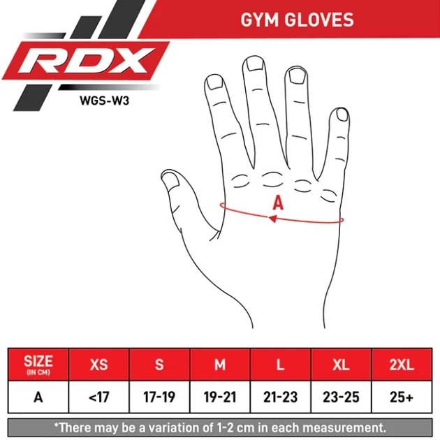 Рукавички Для Залу RDX Workout Gym Gloves W3 Чорний M (WGS-W3B-M) - Фото 7 Рукавички Для Залу RDX Workout Gym Gloves W3 Чорний M (WGS-W3B-M) - зображення 7