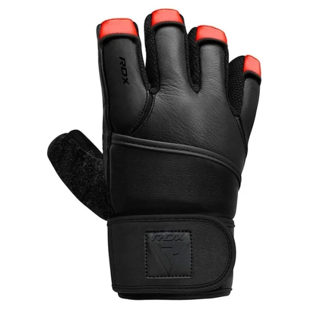 Рукавички Для Залу RDX L7 Weight Lifting Leather Gym Gloves Чорний L (WGL-L7R-L) - Фото 3 Рукавички Для Залу RDX L7 Weight Lifting Leather Gym Gloves Чорний L (WGL-L7R-L) - зображення 3