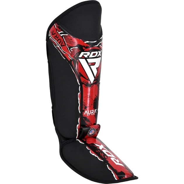 Захист Для Ніг RDX F17 New Aura Shin Instep Чорно-Червоний XL (SGR-F17BR-XL) - изображение 2