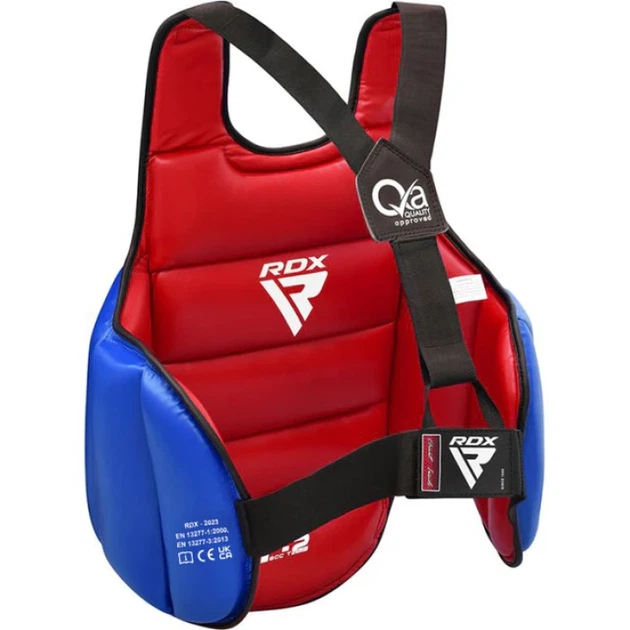 Захисний Жилет Для Карате RDX T2 Karate Chest Guard Червоно-Синій L/XL (SCC-T2R/U-L/XL) - зображення 2