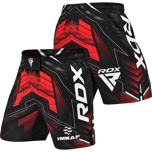 Компресійні Шорти RDX IMMAF Approved MMA Fight & Training Shorts Чорно-Червоний M (MSS-IMF-1R-M) - Фото 2 Компресійні Шорти RDX IMMAF Approved MMA Fight & Training Shorts Чорно-Червоний M (MSS-IMF-1R-M) - изображение 2