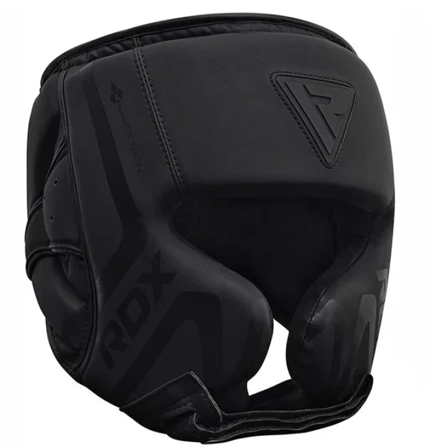 Боксерський Шолом RDX T15 Noir Cheek Protector Head Guard Чорний L (HGR-T15MB-L) - изображение 2