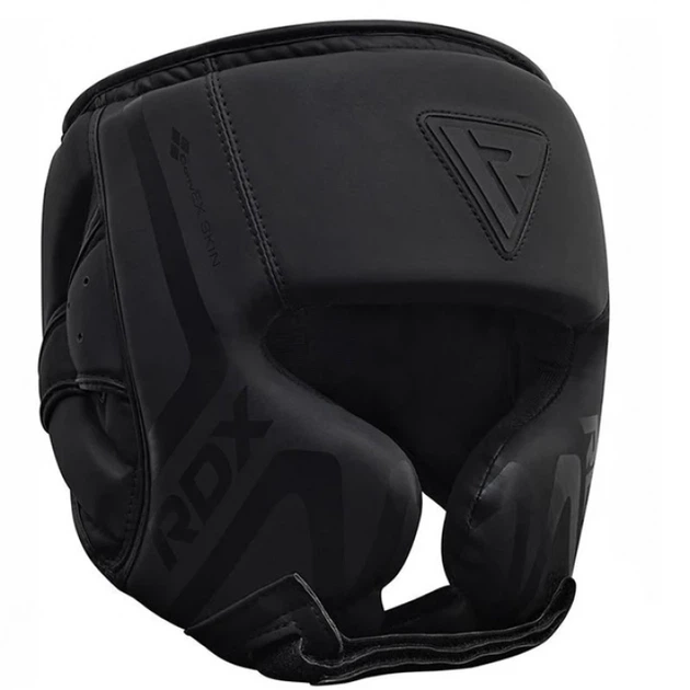 Боксерський Шолом RDX T15 Noir Cheek Protector Head Guard Чорний S (HGR-T15MB-S) - изображение 2