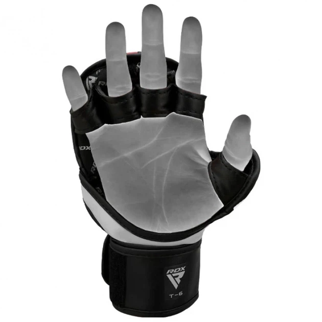 Рукавички Для MMA RDX T6 MMA Sparring Gloves Чорно-Синій XL (GGR-T6U-XL) - изображение 6