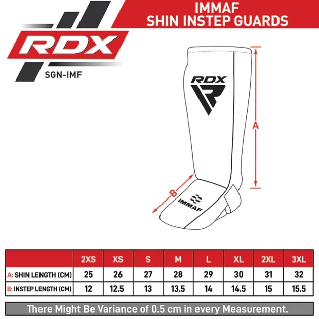 Захист Для Ніг RDX IMMAF Approved Neoprene Shin Instep Guards Чорно-Синій M (SGN-IMF-1U-M) - Фото 7 Захист Для Ніг RDX IMMAF Approved Neoprene Shin Instep Guards Чорно-Синій M (SGN-IMF-1U-M) - изображение 7