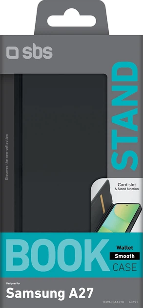 Чохол-книжка SBS Wallet Smooth для Samsung Galaxy A27 Black (TEWALSAA27K) - зображення 2