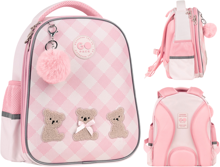 Рюкзак GoPack Напівкаркасний Education Teddy Bears 34.5x26x12.5 см Бежевий (GO26-165S-1) - зображення 2
