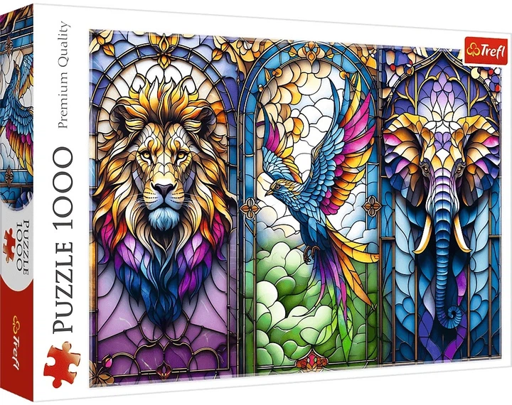Пазл Trefl Вітраж: Тварини 1000 елементів 10957 (5900511109573) - зображення 1
