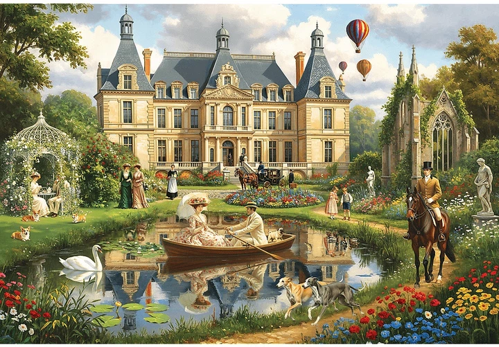 Puzzle Trefl Pałac nad wodą 1500 elementów 26219 (5900511262193) - obraz 3