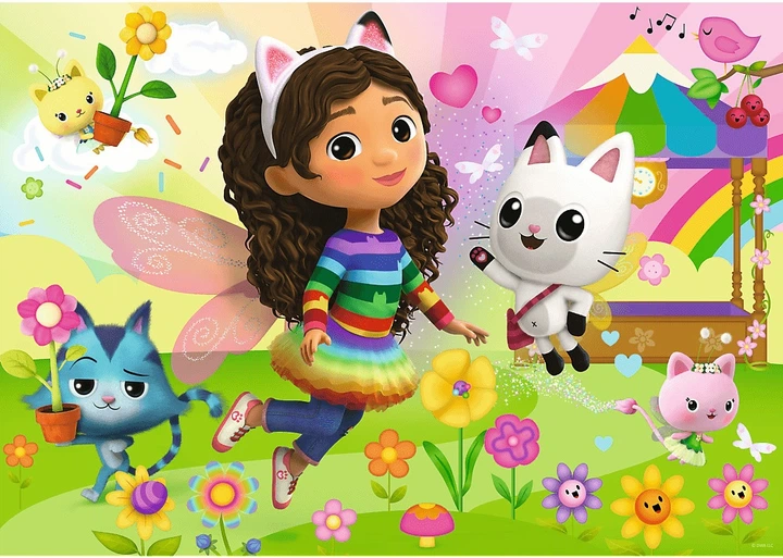 Пазл Trefl Glitter Ляльковий будинок Габбі: Блискуча Габбі 100 елементів 14832 (5900511148329) - зображення 3