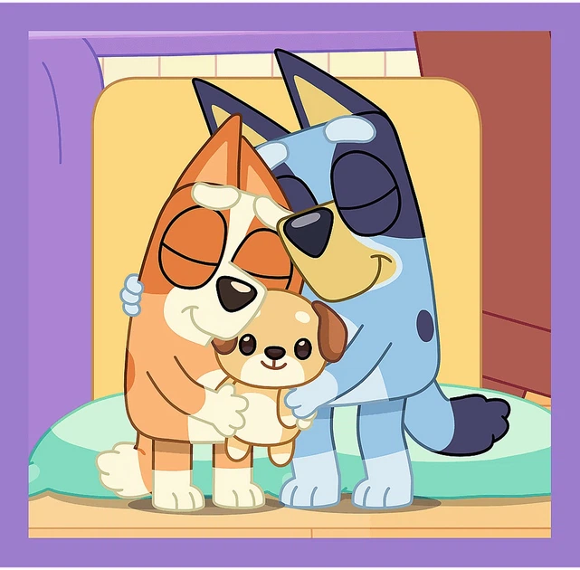 Набір пазлів Trefl 3в1 Блуї: Познайомся з Блуї 20/36/50 елементів 34895 (5900511348958) - зображення 3