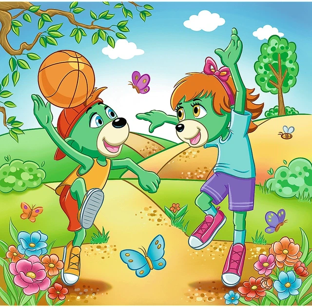 Набір пазлів Trefl 3в1 Родина Трефликів: Познайомся з Трефликами 20/36/50 елементів 34872 (5900511348729) - зображення 5