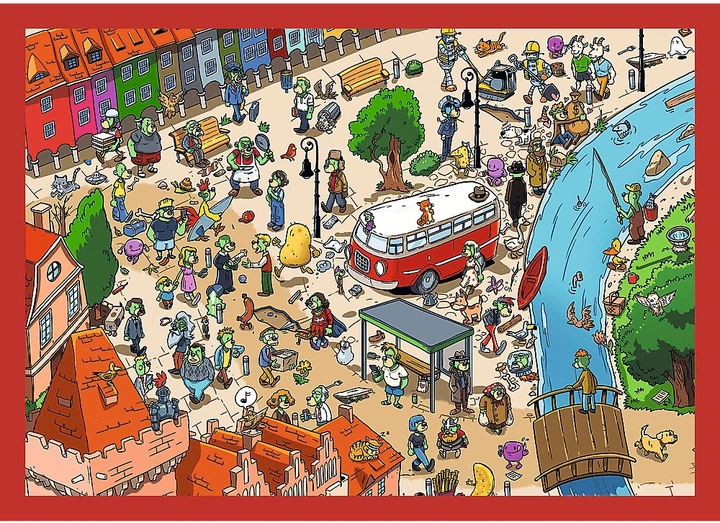 Набір пазлів Trefl 4в1 Родина Трефликів: Подорожі Трефликів 35/48/54/70 елементів 34675 (5900511346756) - зображення 5