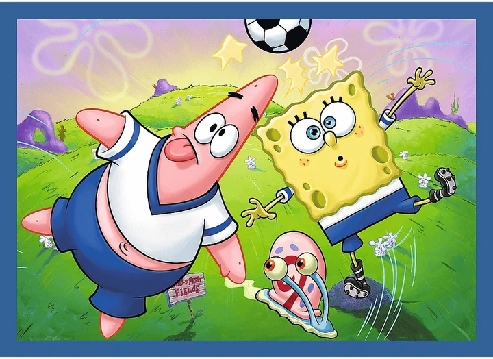 Zestaw puzzle Trefl 4 w 1 Sponge Bob: Podwodne życie Sponge Boba 35/48/54/70 elementów 34674 (5900511346749) - obraz 6