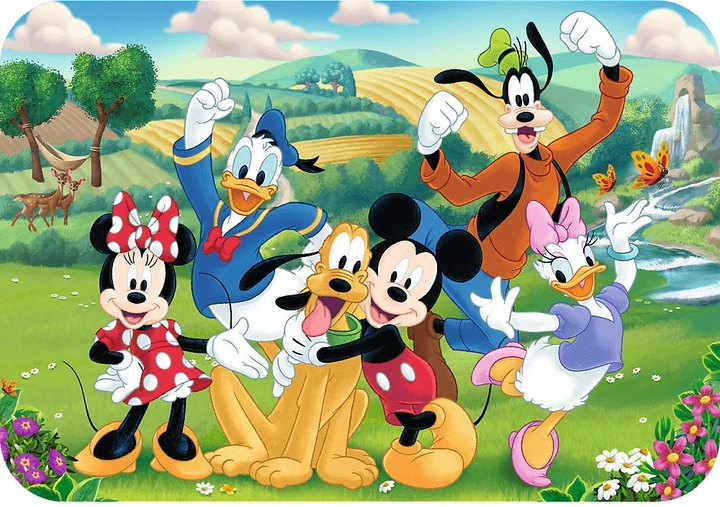 Пазл дерев’яний Trefl Міккі Маус: Міккі з друзями 24 елементи 20278 (5900511202786) - зображення 3