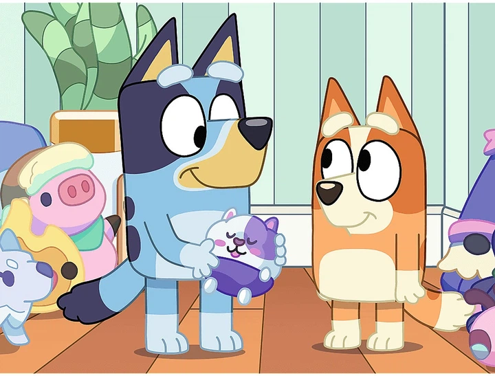 Puzzle Trefl Bluey: Z Bluey zawsze jest wesoło 30 elementów 18324 (5900511183245) - obraz 3