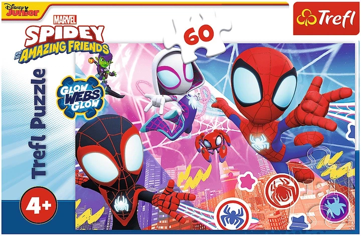 Пазл Trefl Spidey: Героїчна пригода 60 елементів 17410 (5900511174106) - зображення 2