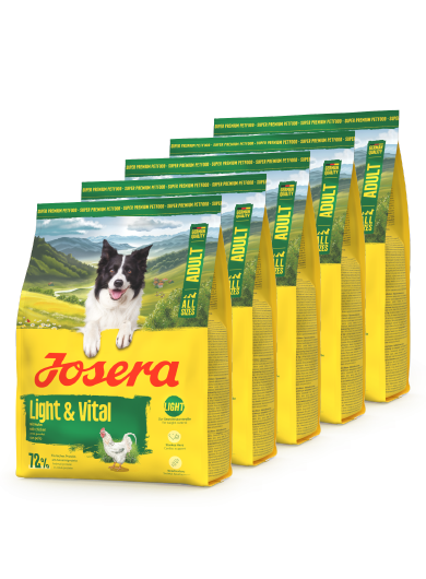 Сухой корм для взрослых собак для снижения и удержания веса JOSERA Light & Vital Adult All Sizes 900 г*5 шт - Фото 1 Сухой корм для взрослых собак для снижения и удержания веса JOSERA Light & Vital Adult All Sizes 900 г*5 шт - изображение 1